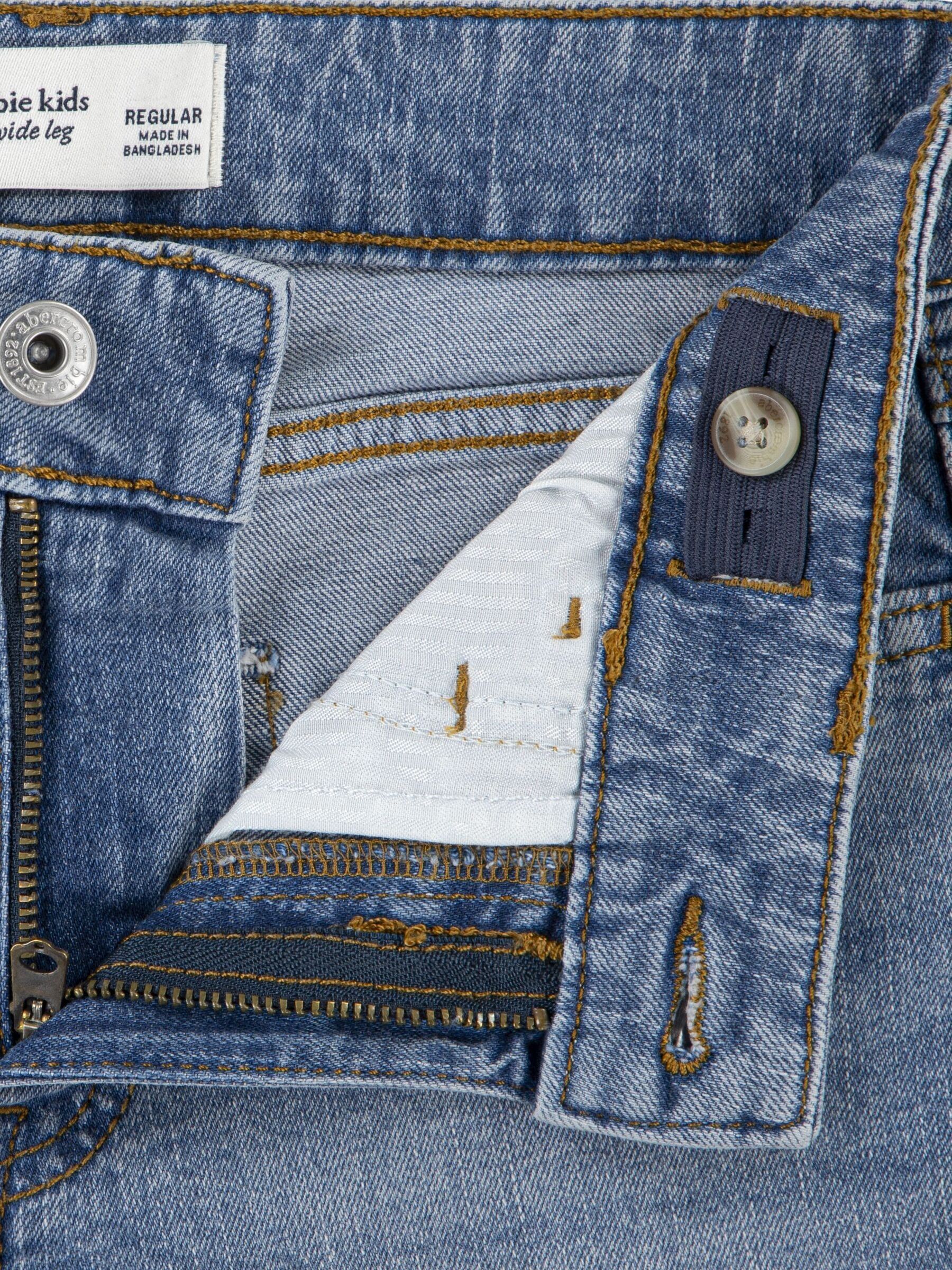 Comprar Azul marinho - Calça jeans de cintura alta e pernas largas