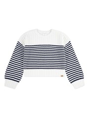 Abercrombie & Fitch Striped Slash Neck White Jumper - Slika 4 iz 6
