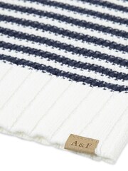 Abercrombie & Fitch Striped Slash Neck White Jumper - Slika 6 iz 6