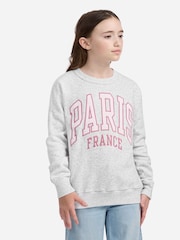 Abercrombie & Fitch Paris Grey Crew Neck Sweatshirt - Image 1 of 11