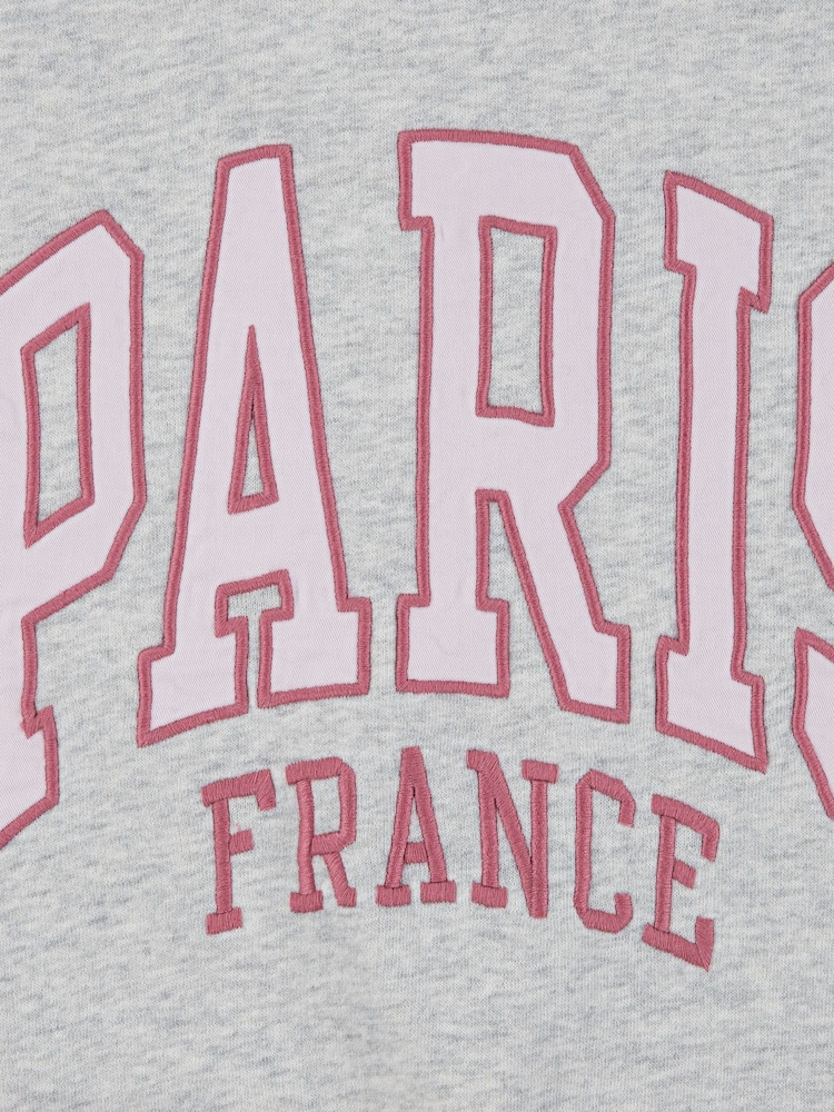 Abercrombie & Fitch Paris Grey Crew Neck Sweatshirt - Image 11 of 11