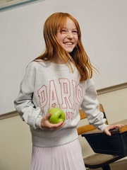 Abercrombie & Fitch Paris Grey Crew Neck Sweatshirt - Image 6 of 11