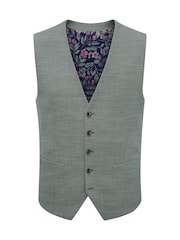 Skopes Tailored Fit Semi Plain Elio Suit Waistcoat - Bild 3 von 4
