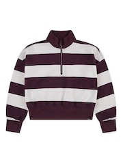 Abercrombie & Fitch Abercrombie & Fitch Red Quarter Zip Preppy Jumper - Bild 1 von 4