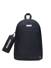 Abercrombie & Fitch Logo Black Backpack With Pencil Case - Image 1 of 16