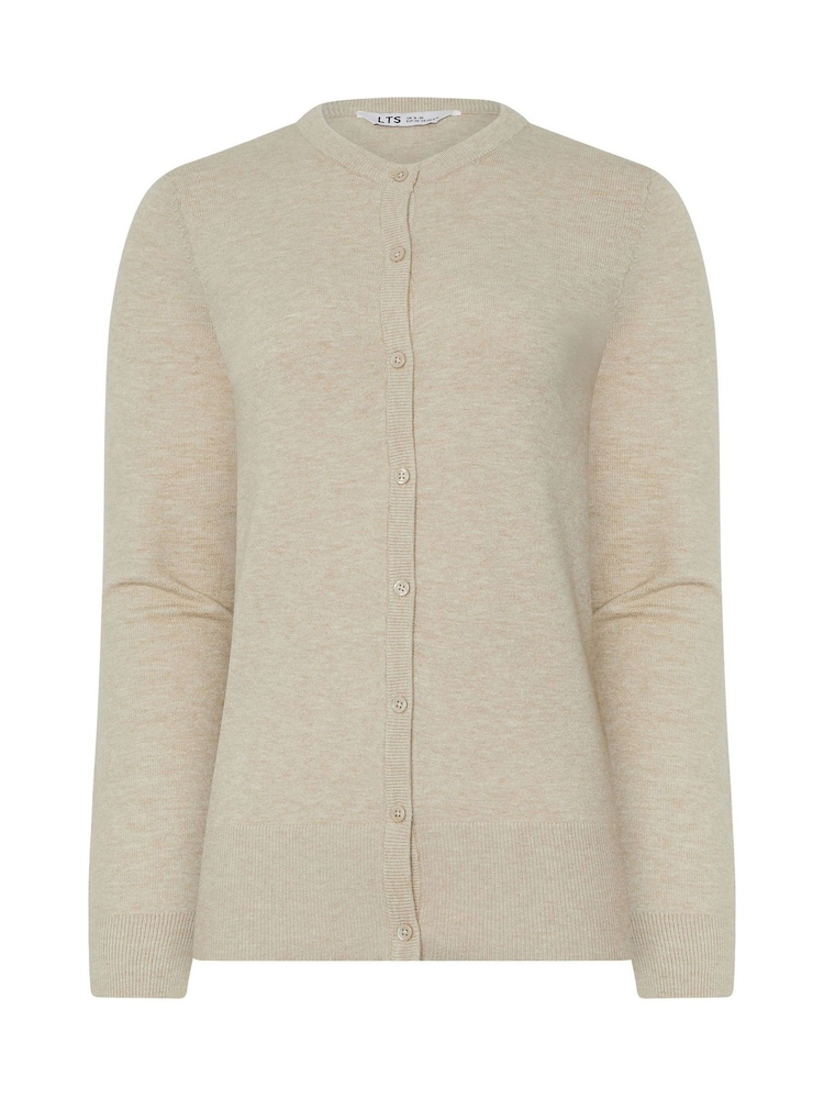 Long Tall Sally Natural Crew Neck Cardigan - Image 6 of 6