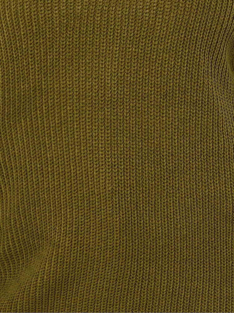 Yours Curve Green Drop Shoulder Jumper - Image 5 of 5