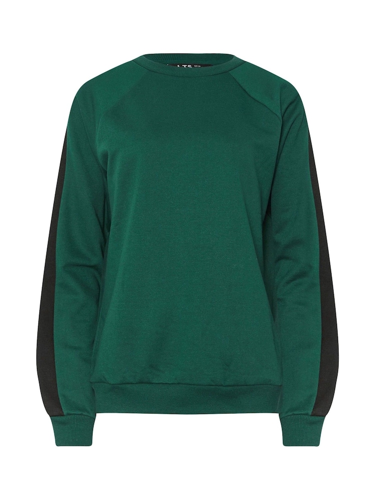 Long Tall Sally Green Colour Block Sweatshirt - Image 5 of 5