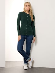 Long Tall Sally Green Crew Neck Cardigan - Image 2 of 5