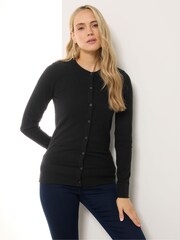 Long Tall Sally Silver Crew Neck Cardigan - Image 1 of 6