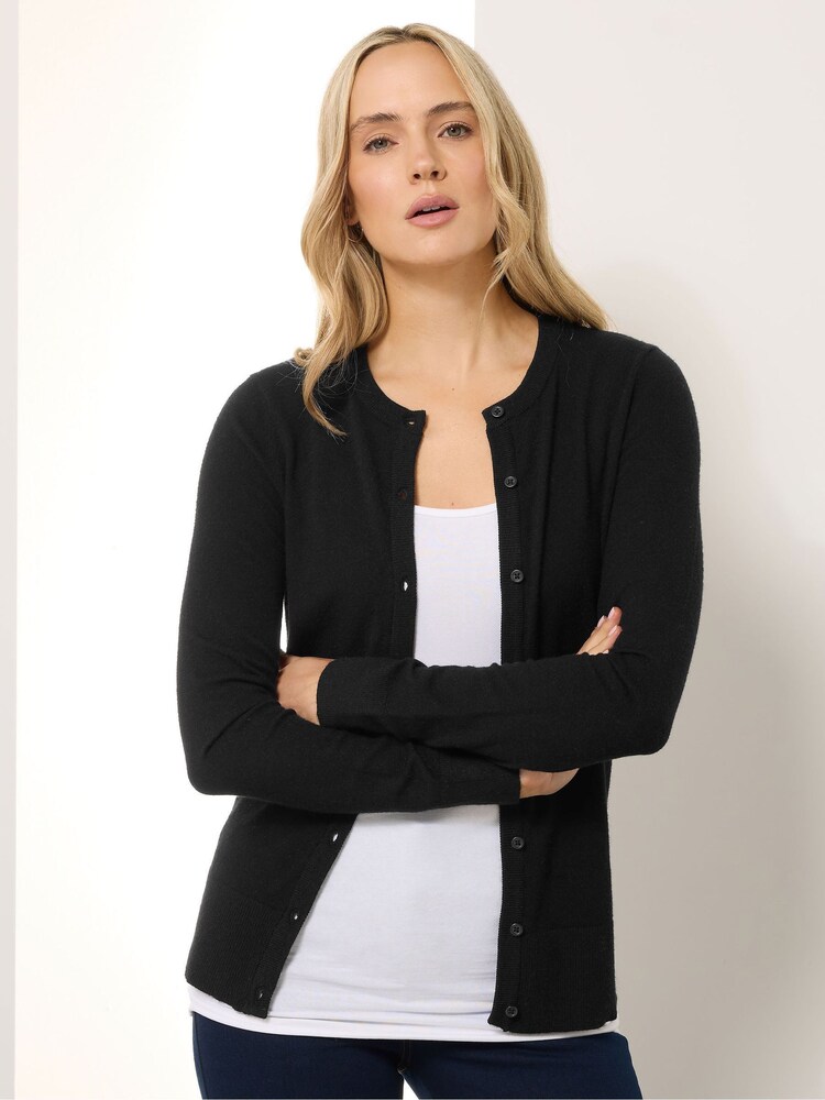 Long Tall Sally Silver Crew Neck Cardigan - Image 2 of 6