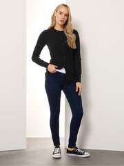 Long Tall Sally Silver Crew Neck Cardigan - Image 4 of 6