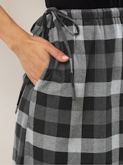 Long Tall Sally Black Check Maxi A line Skirt - Image 4 of 5