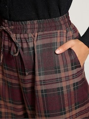Long Tall Sally Red Checked Wide Leg Trousers - Image 4 of 6
