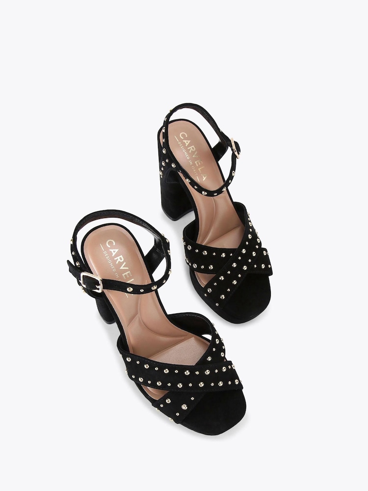 Carvela Black Cinzia Platform Sandals - Image 2 of 4