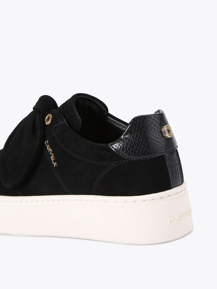 Carvela Black Chiara Bow Trainers - Imagem 4 de 4