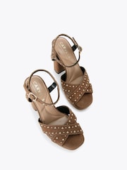 Carvela Cinzia Platform Brown Sandals - Image 2 of 4