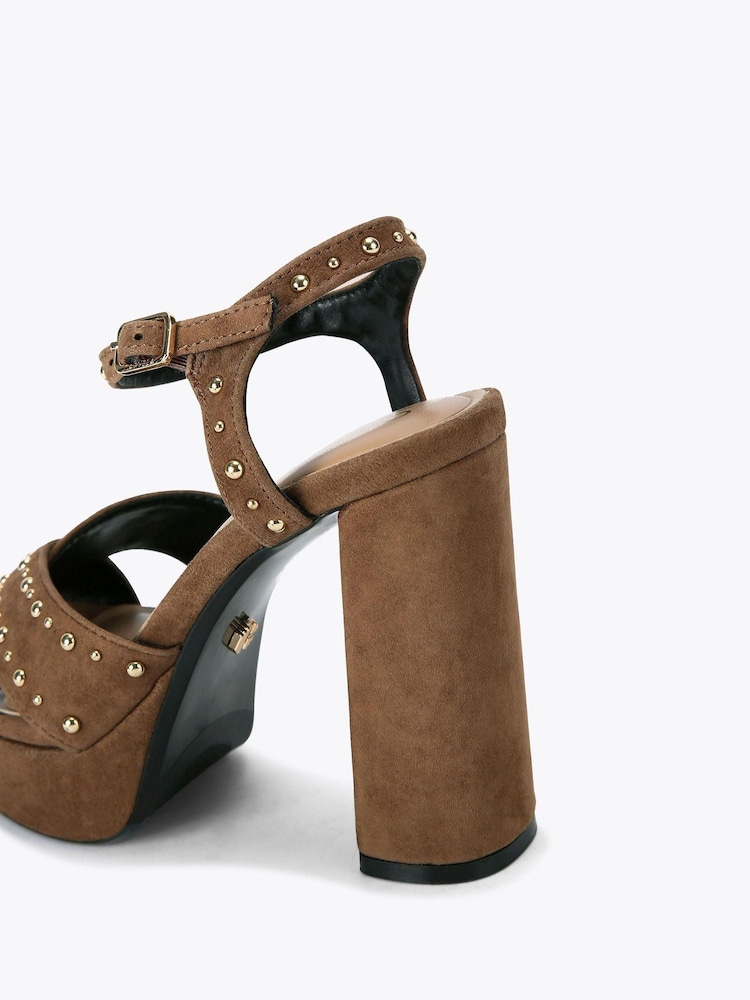 Carvela Cinzia Platform Brown Sandals - Image 4 of 4