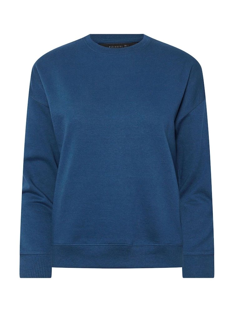 Azul - PixieGirl Petite Co-Ord Sweatshirt - Imagem 5 de 5