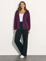 M&Co Purple Zip Hooded Sweatshirt - Image 4 of 6