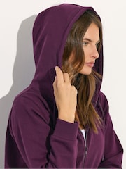 M&Co Purple Zip Hooded Sweatshirt - Image 5 of 6