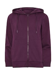 M&Co Purple Zip Hooded Sweatshirt - Image 6 of 6