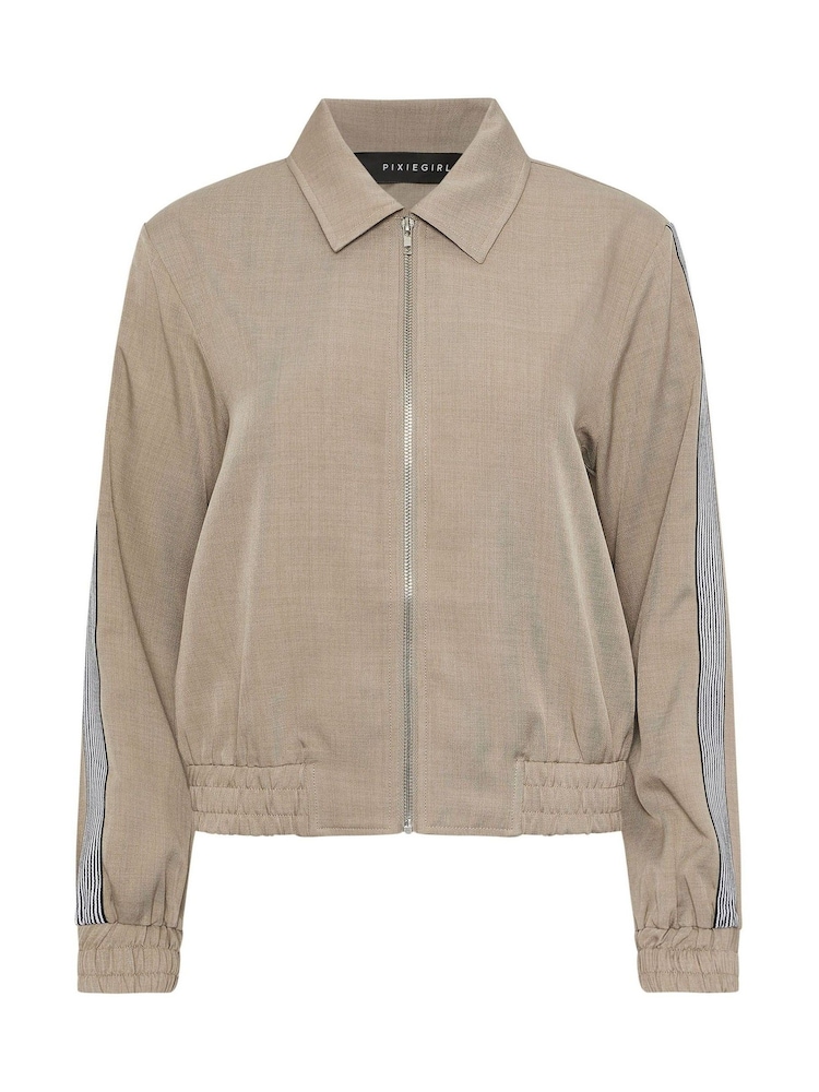PixieGirl Petite Natural Tailored Bomber Jacket - Image 5 of 5