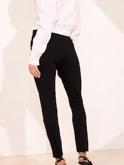 PixieGirl Petite Black Skinny Fit Stretch Bengaline Trousers - Image 3 of 6