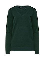Verde - Long Tall Sally V-Neck Jumper - Imagem 5 de 5