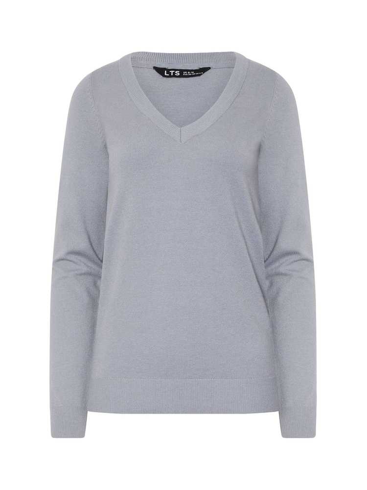 Azul - Long Tall Sally V-Neck Jumper - Imagem 5 de 5