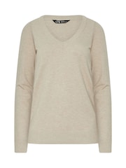 Natural - Long Tall Sally V-Neck Jumper - Imagem 5 de 5