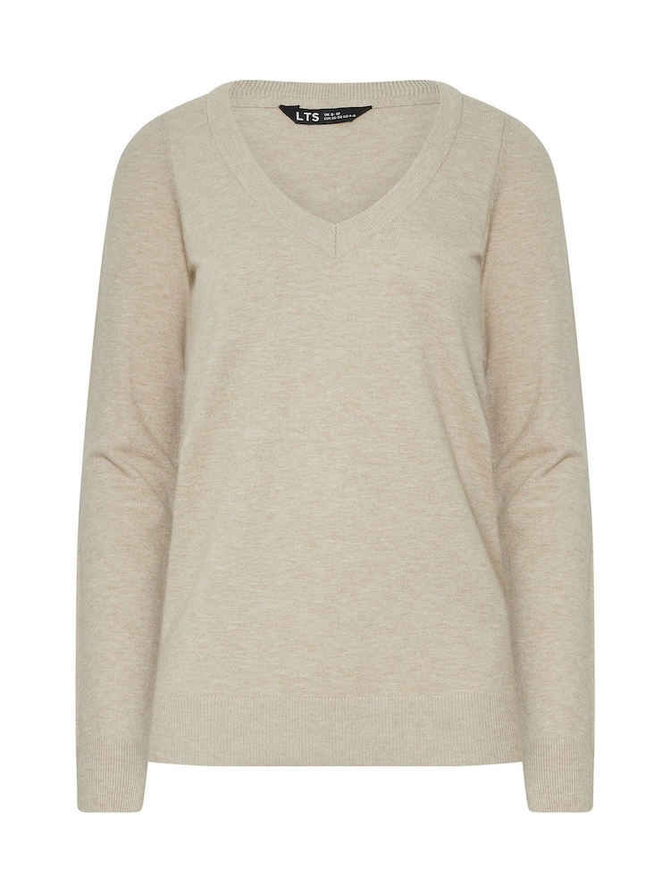 Natural - Long Tall Sally V-Neck Jumper - Imagem 5 de 5