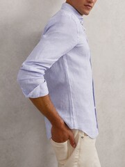 Reiss Bengal Blue White Ruban Shirt - Image 4 of 8