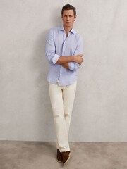 Reiss Bengal Blue White Ruban Shirt - Image 6 of 8