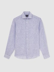 Reiss Bengal Blue White Ruban Shirt - Image 7 of 8