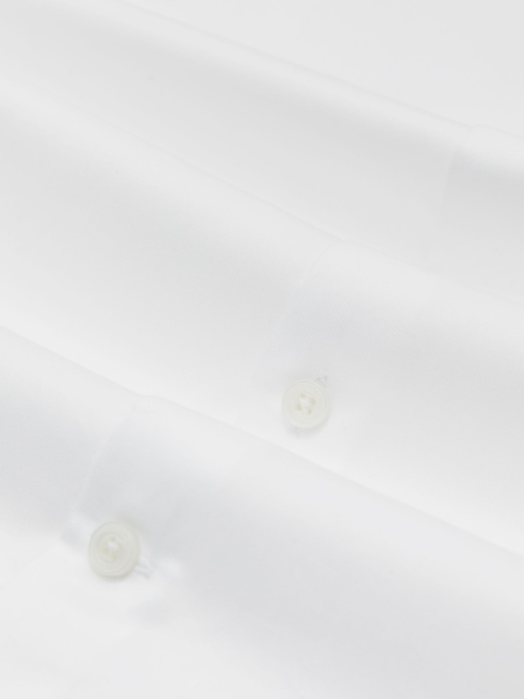 Reiss White Sivan Twill Piped Long-Sleeve Shirt - Image 7 of 7 Reiss White Sivan Twill Piped Long-Sleeve Shirt - Image 7 of 7