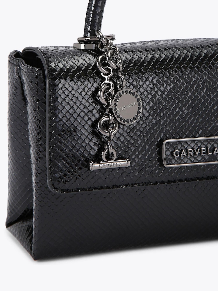 Carvela Black Alto Top Handle Black Bag - Image 4 of 4