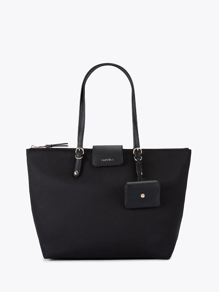 Carvela Nylon Black Tote Bag - Imagen 1 de 4