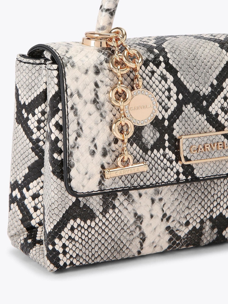Carvela Black Alto Top Handle Black Bag - Image 4 of 4
