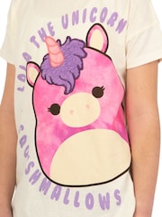 Character Cream Squishmallows Lola The Unicorn Fluffy Maine Print T-Shirt - Image 11 of 11