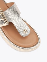 Gold - Carvela Comfort Pavilion T-Bar Mule Sandals - Bild 4 von 4