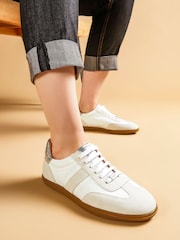 Jones Bootmaker White Artea Leather Trainers - Image 1 of 5