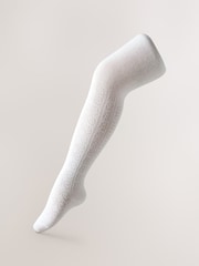 Baker by Ted Baker Pointelle Pink/White Tights 2 Pack - Image 3 of 5