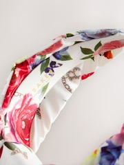 Baker by Ted Baker White Floral Knotted Headband - Imagen 5 de 6