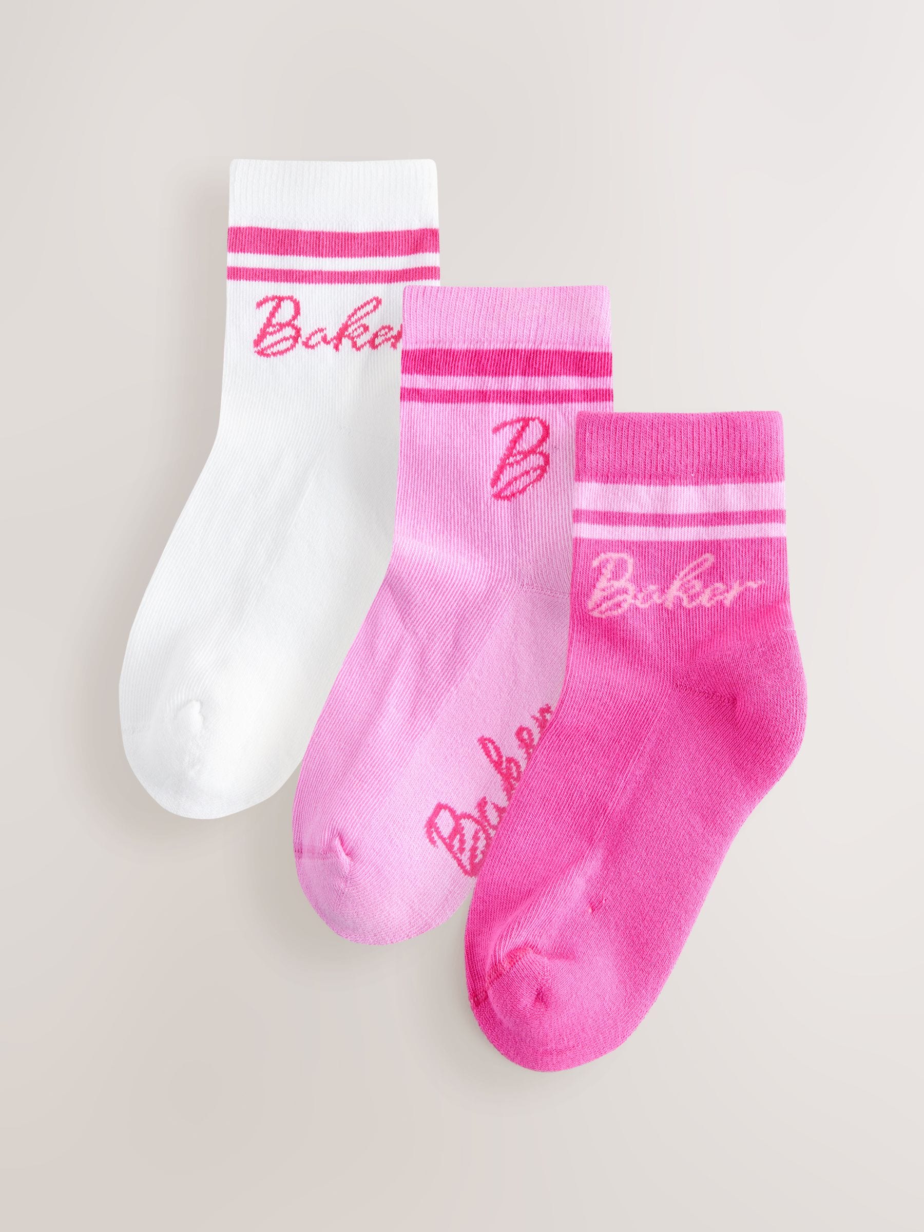 Baker by Ted Baker Sporty Cushioned Sole Socks 3 Pack view 1