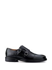 Jones Bootmaker Black Ollie Leather Monk Shoes - Image 2 of 5