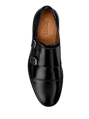 Jones Bootmaker Black Ollie Leather Monk Shoes - Image 5 of 5