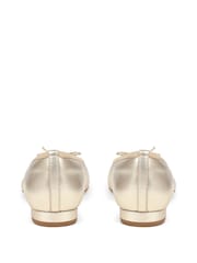 Jones Bootmaker Gold Soleil Leather Low Ballet Shoes - Image 3 of 6