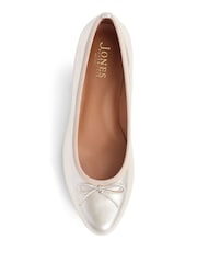 Jones Bootmaker Gold Soleil Leather Low Ballet Shoes - Image 5 of 6