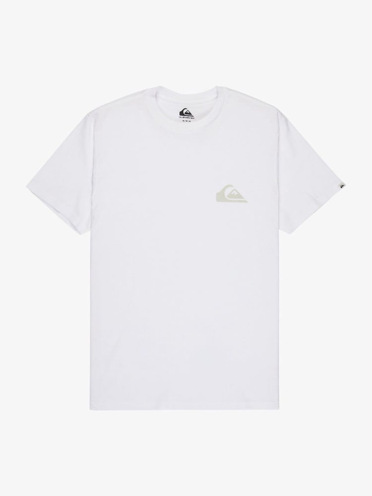 Quiksilver White Mini EV Logo Short Sleeve T-Shirt - Image 6 of 6